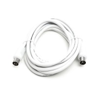 Кабель телевізійний AV 75 Ом, 3.0 м, white PowerPlant (CA911943)