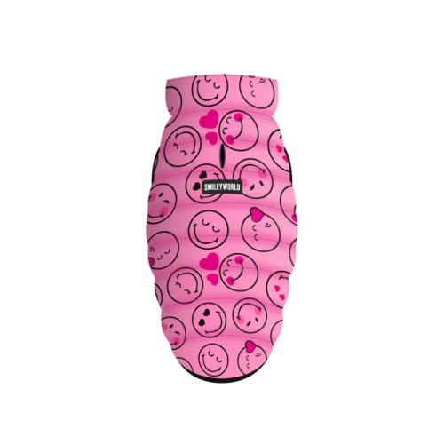 Курточка для тварин WAUDOG Clothes "Смайли на рожевому" M47 (409-0187)