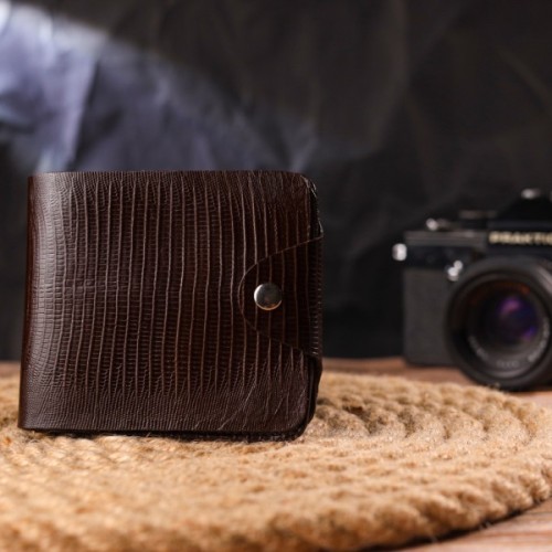 Портмоне Canpellini З натуральної шкіри Коричневе (21576)