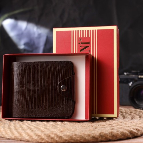 Портмоне Canpellini З натуральної шкіри Коричневе (21576)