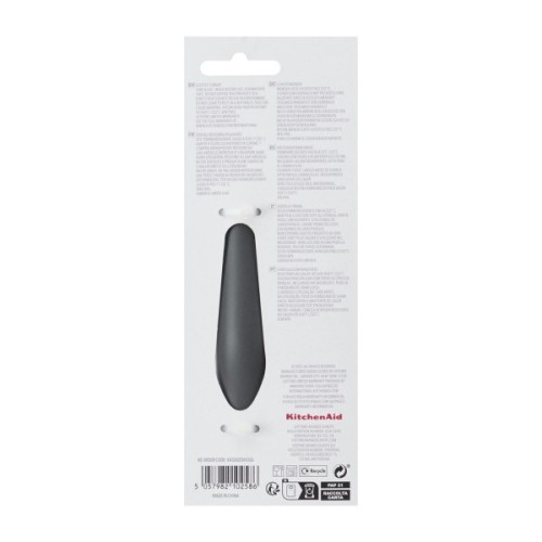 Лопатка кухонна KitchenAid Coreline з прорізами, 34,3 см, сірий (KAS002OHCGG)