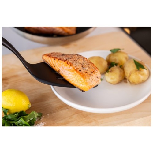 Лопатка кухонна KitchenAid Coreline з прорізами, 34,3 см, сірий (KAS002OHCGG)