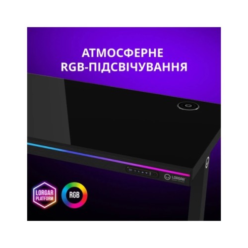 Комп'ютерний стіл Lorgar PRO 80G Glass Black (LRG-DP80G)