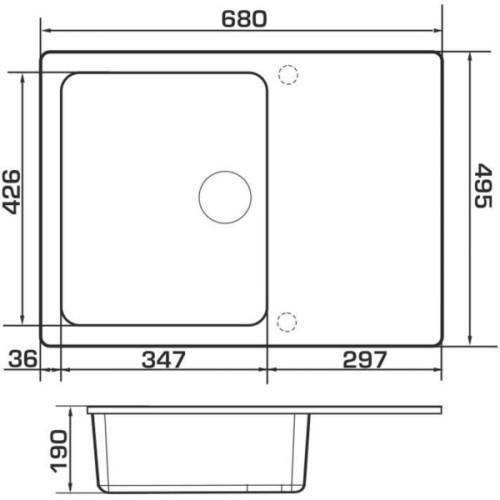 Мийка кухонна GRANADO SALAMANKA marron