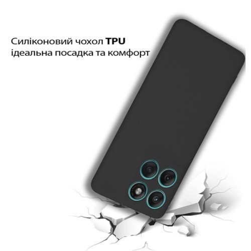 Чохол до мобільного телефона BeCover Silicone Motorola Edge 60 Black (713770)