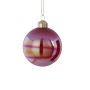 Ялинкова іграшка House Of Seasons Набір скляних кульок глянцевих H&S 12 шт 8 см Темно-рожеві (8720362042495)