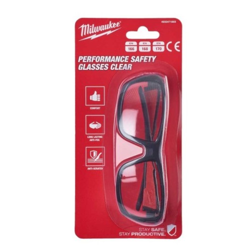 Захисні окуляри Milwaukee Performance, прозорі (4932471883)