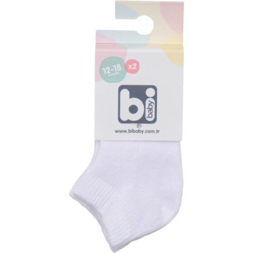Шкарпетки дитячі Bibaby однотонні (68355-12-18-whitepink)