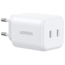 Зарядний пристрій Ugreen X526 2xUSB-C PD45W GaN white (65154)