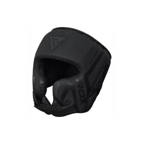 Боксерський шолом RDX T15 Noir Cheek Protector Matte Black XL (HGR-T15MB-XL)