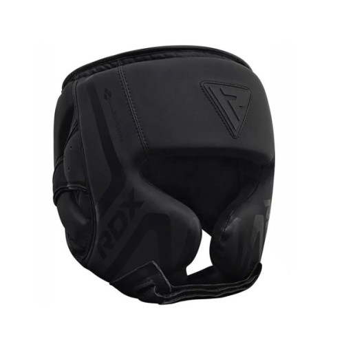 Боксерський шолом RDX T15 Noir Cheek Protector Matte Black XL (HGR-T15MB-XL)
