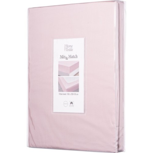 Простирадло Ardesto на резинці Mix&Match сатин 180х200+30 см пудра (ART1820FSP)
