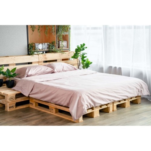 Простирадло Ardesto на резинці Mix&Match сатин 180х200+30 см пудра (ART1820FSP)