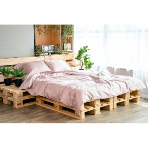 Простирадло Ardesto на резинці Mix&Match сатин 180х200+30 см пудра (ART1820FSP)