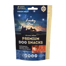Ласощі для собак Lucky Star Кісточки з м'яса качки 65 г (4820281500633)