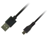 Дата кабель USB 2.0 AM to Micro 5P 1.0m black Piko (1283126474101)