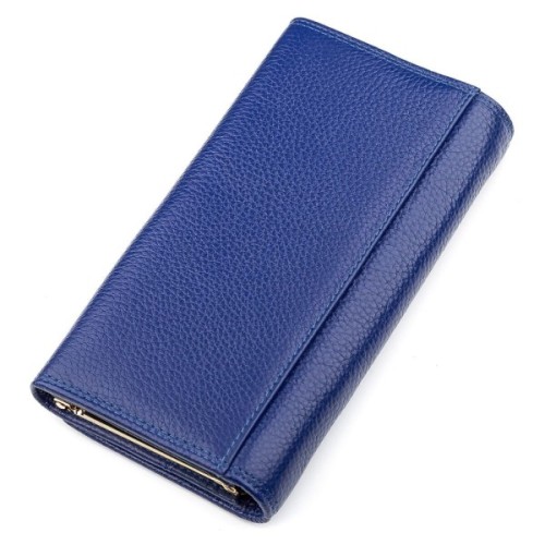 Гаманець Boston З натуральної шкіри Синій (18484)