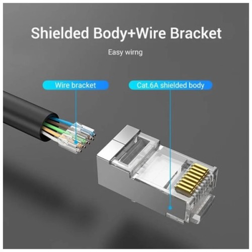 Конектор RJ45 FTP Cat.6 Modular 10 шт. Vention (IDFR0-10)