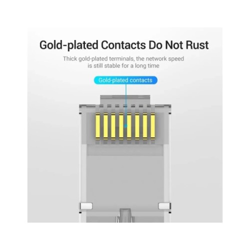 Конектор RJ45 FTP Cat.6 Modular 10 шт. Vention (IDFR0-10)