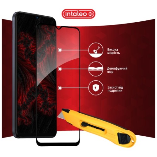 Скло захисне Intaleo Full Glue Tecno Spark 9 Pro Black (1283126547331)