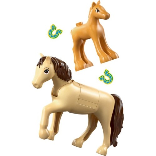 Конструктор LEGO Friends Причіп для коня й лошати (42695)