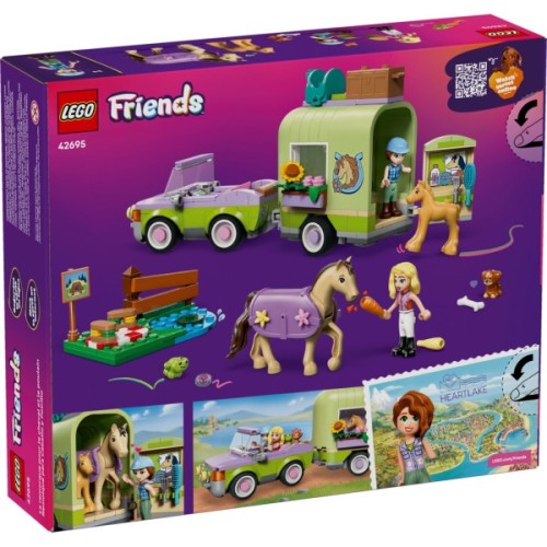 Конструктор LEGO Friends Причіп для коня й лошати (42695)
