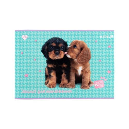 Альбом для малювання Kite Studio Pets, 24 аркуша (SP25-242)