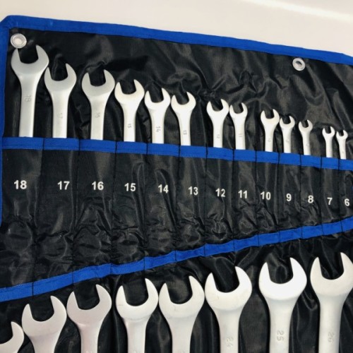 Ключ Стандарт ріжково-накидний 25 шт. (6-32 мм) у чохлі (NKK25ST-S)