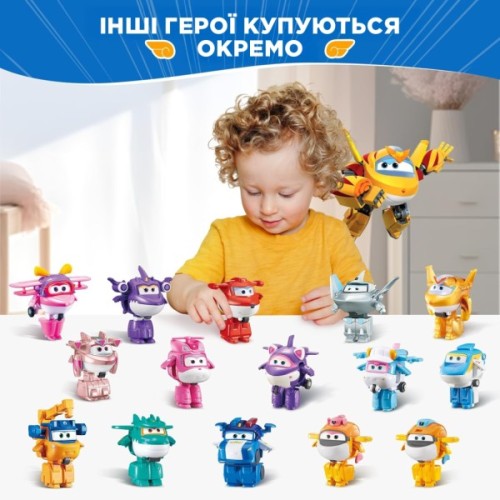 Фігурка Super Wings трансформер Transform-a-Bots Золотий Хлопчик (Golden Boy) (EU780031)
