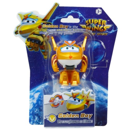 Фігурка Super Wings трансформер Transform-a-Bots Золотий Хлопчик (Golden Boy) (EU780031)