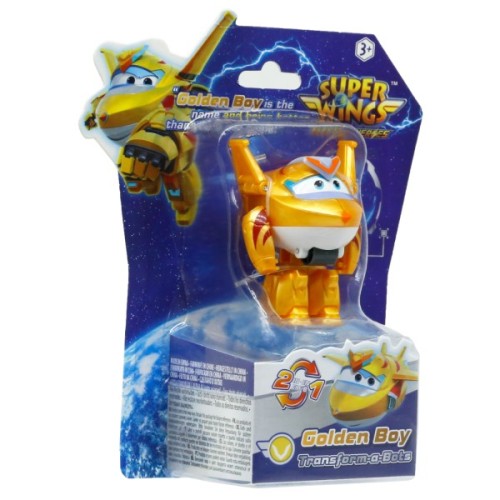Фігурка Super Wings трансформер Transform-a-Bots Золотий Хлопчик (Golden Boy) (EU780031)