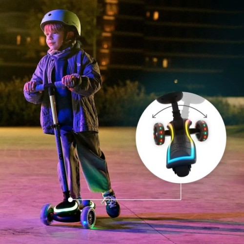 Самокат Kinderkraft 2-в-1 Raket Up Black (KRRAUP00BLK0000) (5902533930029)