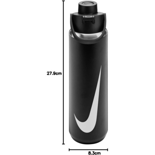 Пляшка для води Nike SS RECHARGE CHUG BOTTLE 24 OZ N.101.3799.091.24 чорний 709 мл (887791805713)