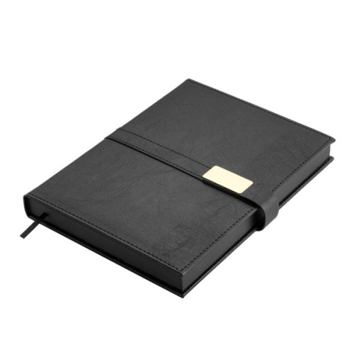 Тижневик Buromax недатований LEROY, A5, чорний, штуч.шкіра, 336 сторінок (BM.20780-01)