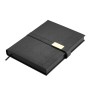 Тижневик Buromax недатований LEROY, A5, чорний, штуч.шкіра, 336 сторінок (BM.20780-01)