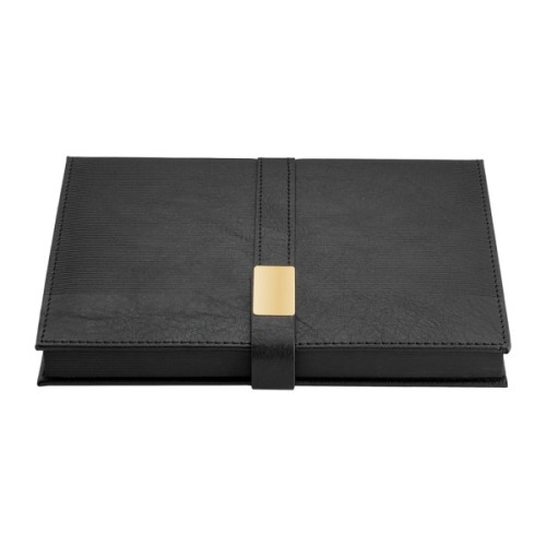 Тижневик Buromax недатований LEROY, A5, чорний, штуч.шкіра, 336 сторінок (BM.20780-01)