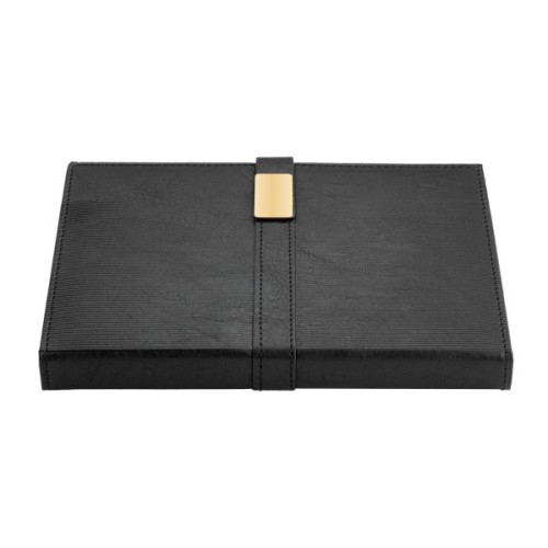 Тижневик Buromax недатований LEROY, A5, чорний, штуч.шкіра, 336 сторінок (BM.20780-01)