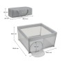 Дитячий манеж Kinderkraft Ziki Grey (5902533927623)