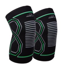Фіксатор коліна PowerPlay PP-4099 Knee Support Чорно/Зелені S/M (PP_4099_S/M_Bl/Green)