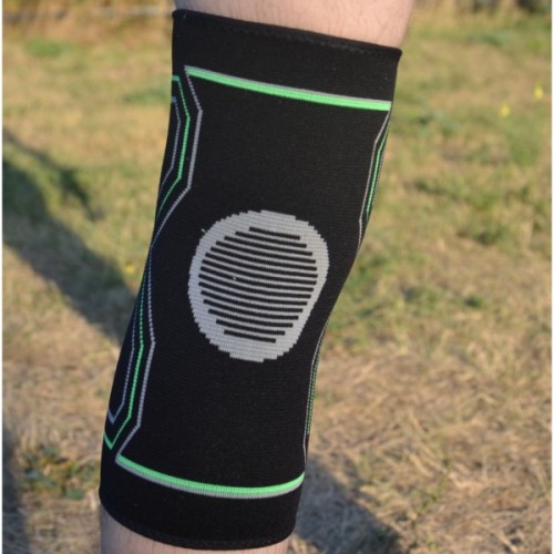 Фіксатор коліна PowerPlay PP-4099 Knee Support Чорно/Зелені S/M (PP_4099_S/M_Bl/Green)