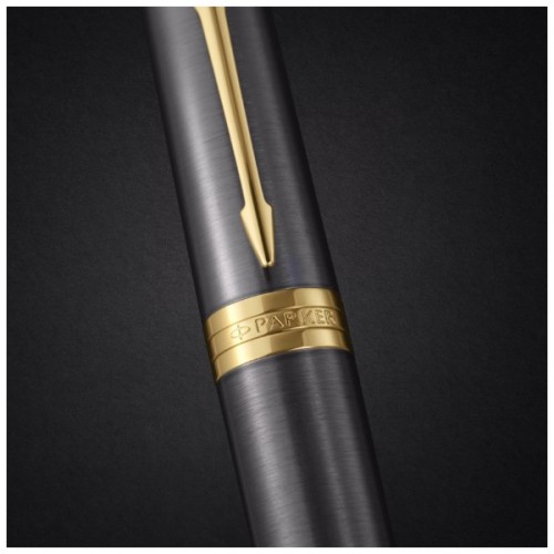 Ручка пір'яна Parker INGENUITY Grey Lacquer GT  FP F (60 411)