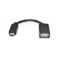 Перехідник OTG USB 2.0 AF to USB-C 0.1m REAL-EL (EL123500030)