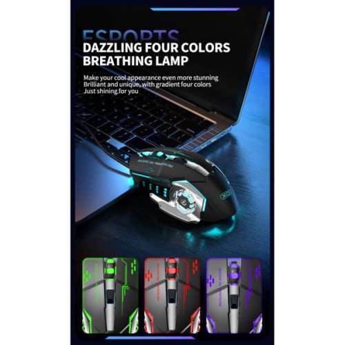 Мишка XO M10 Wireless Black/Silver (M10 Black+Silver)