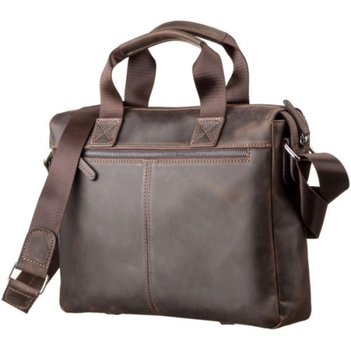 Сумка Shvigel Шкіряна Коричнева (11108)