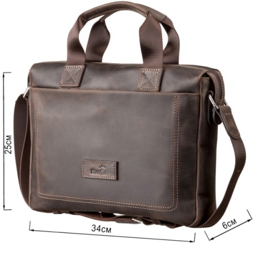 Сумка Shvigel Шкіряна Коричнева (11108)