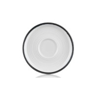 Блюдце By Bone серія "Helix" декор "Black" 15 см під чашку 220 мл (HL-BLA-SM-01-CT)