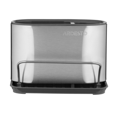 Органайзер для столових приборів Ardesto Minimalism 18x12.3x13см, сталь, сірий темний (ARHK4505GS)