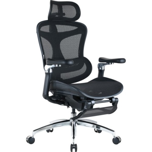 Офісне крісло Sihoo Крісло офісне з підставкою для ніг Sihoo DORO C300 Pro Mesh Black with (DORO-C300-PRO-M101-JT)