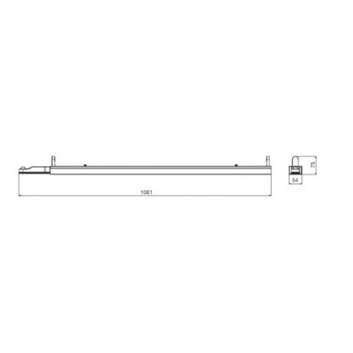 Світильник Osram LEDVANCE LINEAR HOUSING, 900мм (4058075522060)