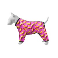 Вітровка для тварин WAUDOG Clothes Банани на рожевому L 50 (395-4055)
